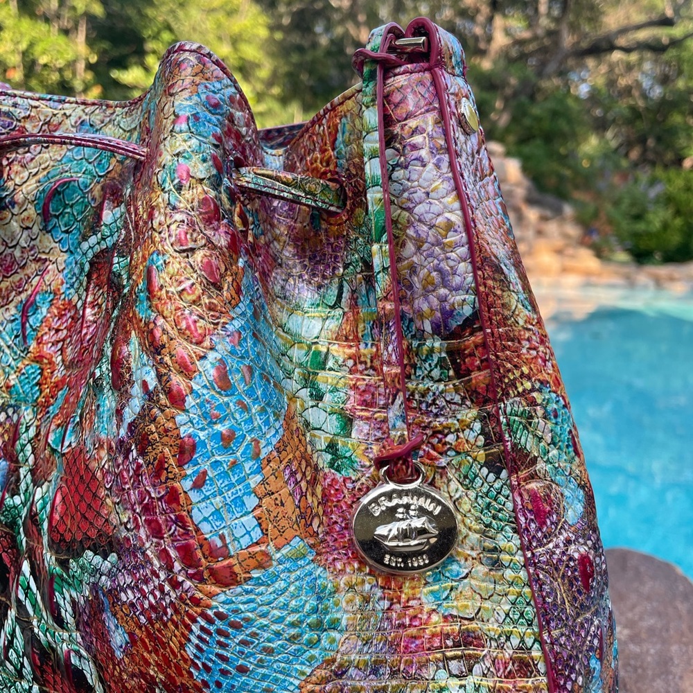 Brahmin Marlowe Reservoir Melbourne Bucket Shoulder Bag NWT - Picture 10 of 15